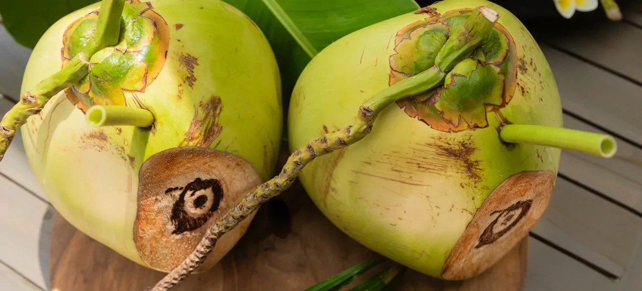 Your Luxury Sirtfood Wellness Retreat and Coconut for hydration