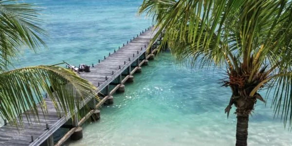 Tripadvisor's Travelers Choice Hotel Lombok and turquoise waters at The Lombok Lodge Boutique Hotel